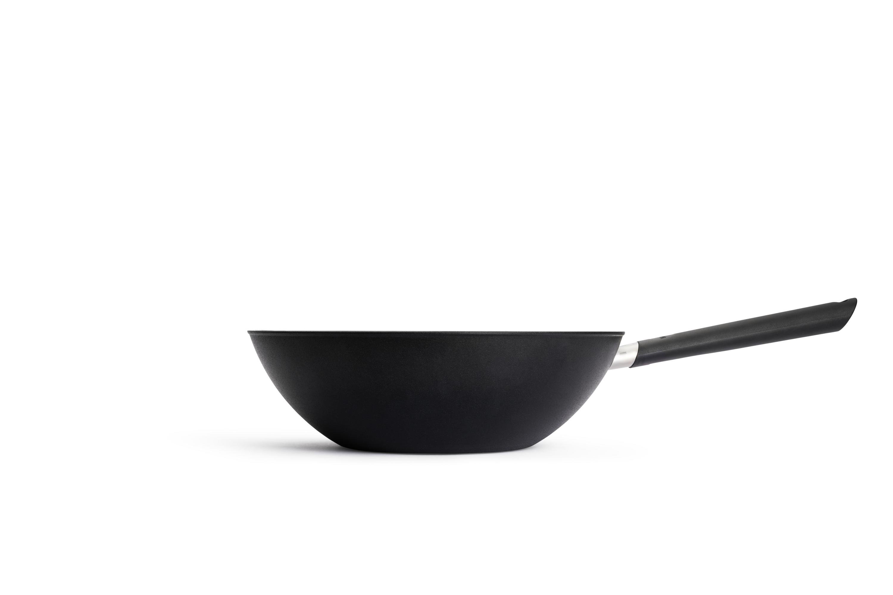 Eco Lite Wok EcoLite QXR Wok Seitenansicht | Fester Stiel | Alle Herdarten inkl. Induktion | 30 cm