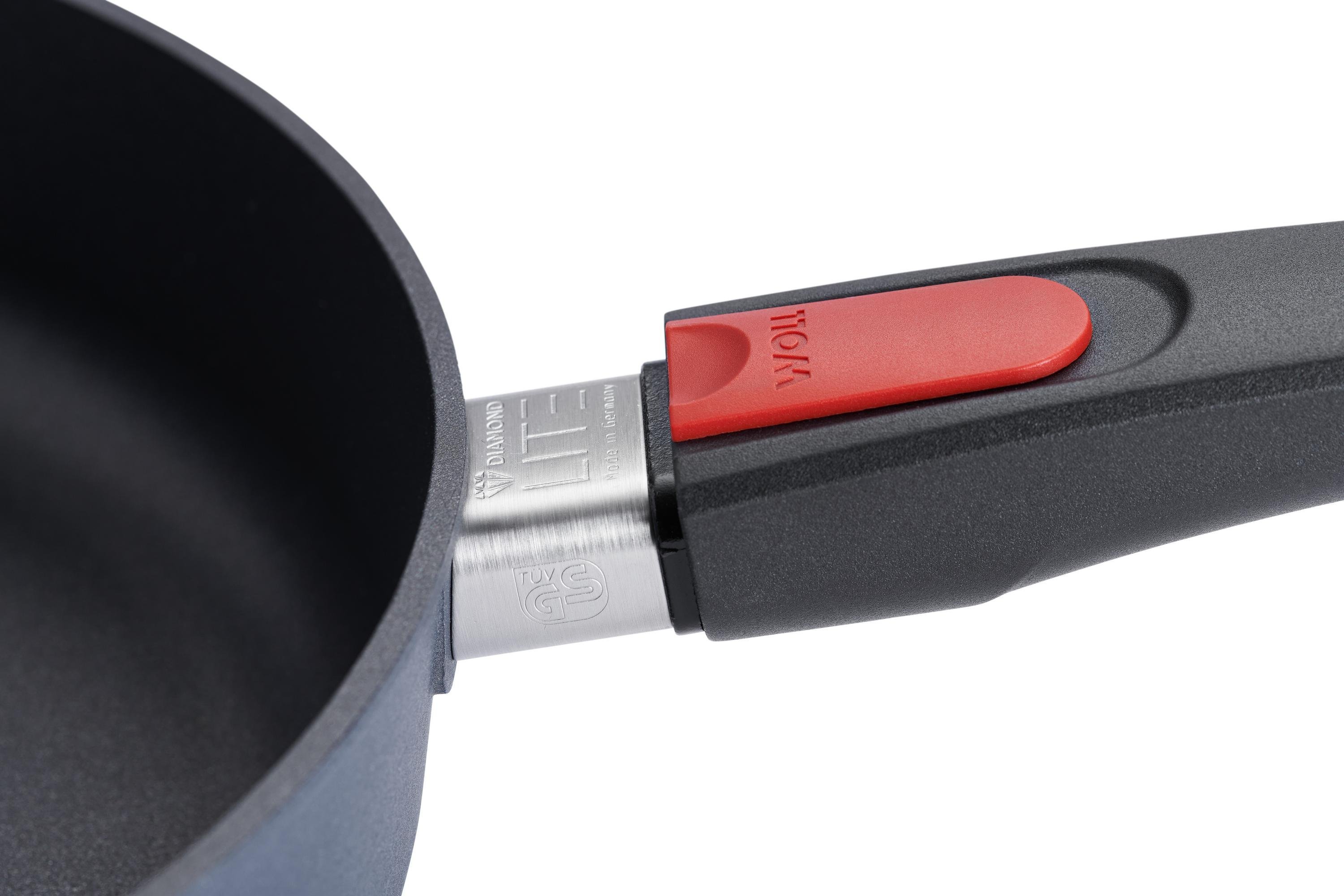 Diamond Lite Guss-Hochrandpfanne Detailansicht | Stiel - Abnehmbar | Ceran, Gas, Elektro, Halogen | 32cm