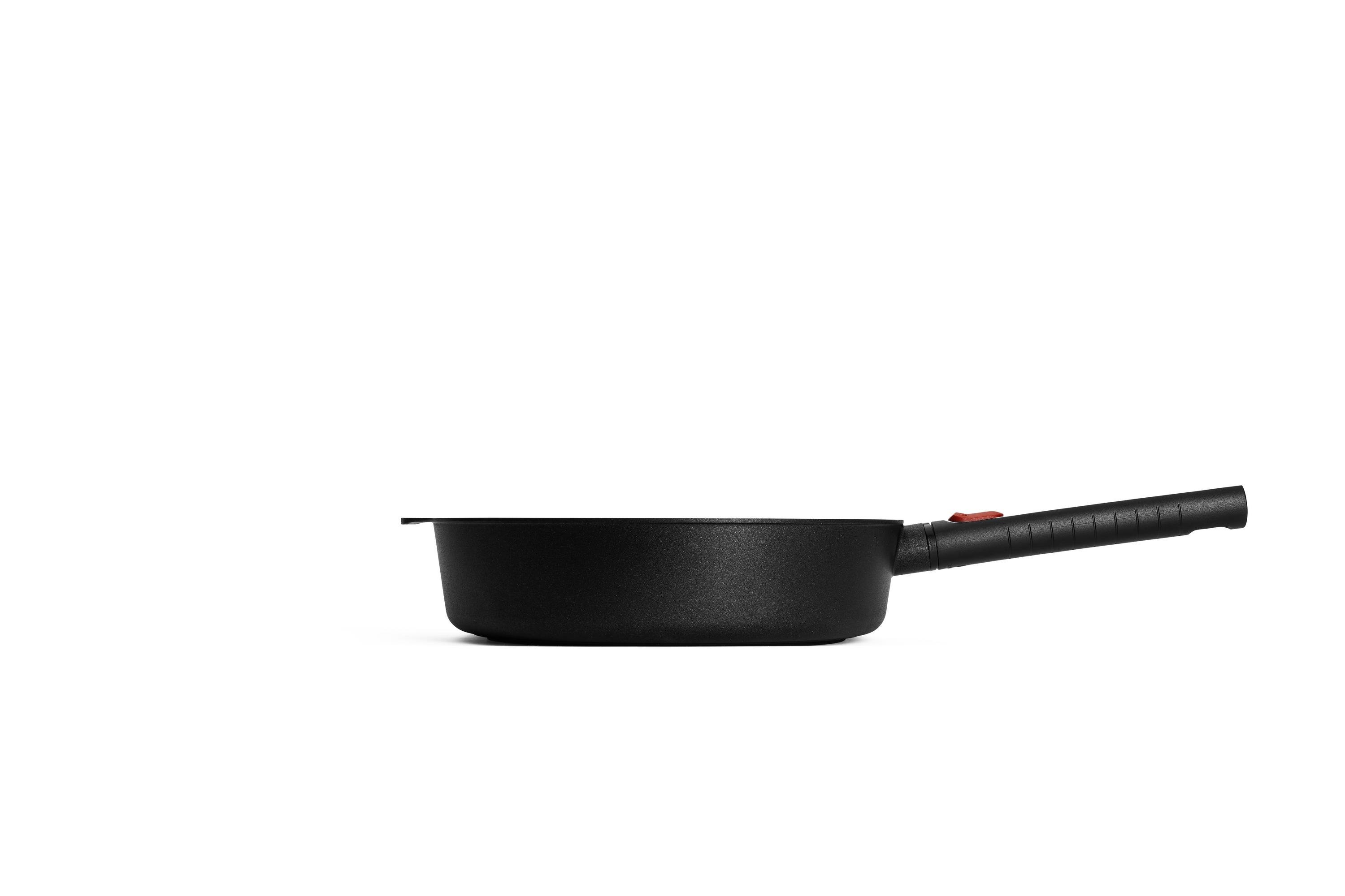 1728LCI_Profile Logic XR Guss-Hochrandpfanne Seitenansicht | Phenolik - Abnehmbar | Alle Herdarten inkl. Induktion | 28cm