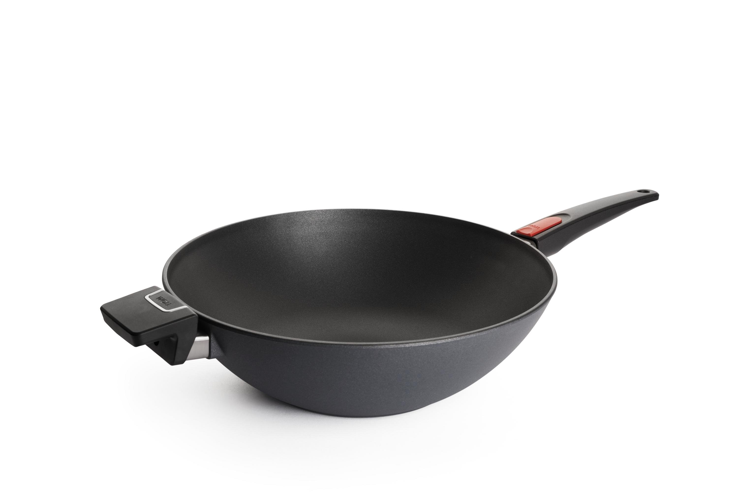 11034DPS_11034DPI_3Quarter Diamond Lite Guss-Wok- und Rührpfanne | Stiel - Abnehmbar | Ceran, Gas, Elektro, Halogen | 34cm