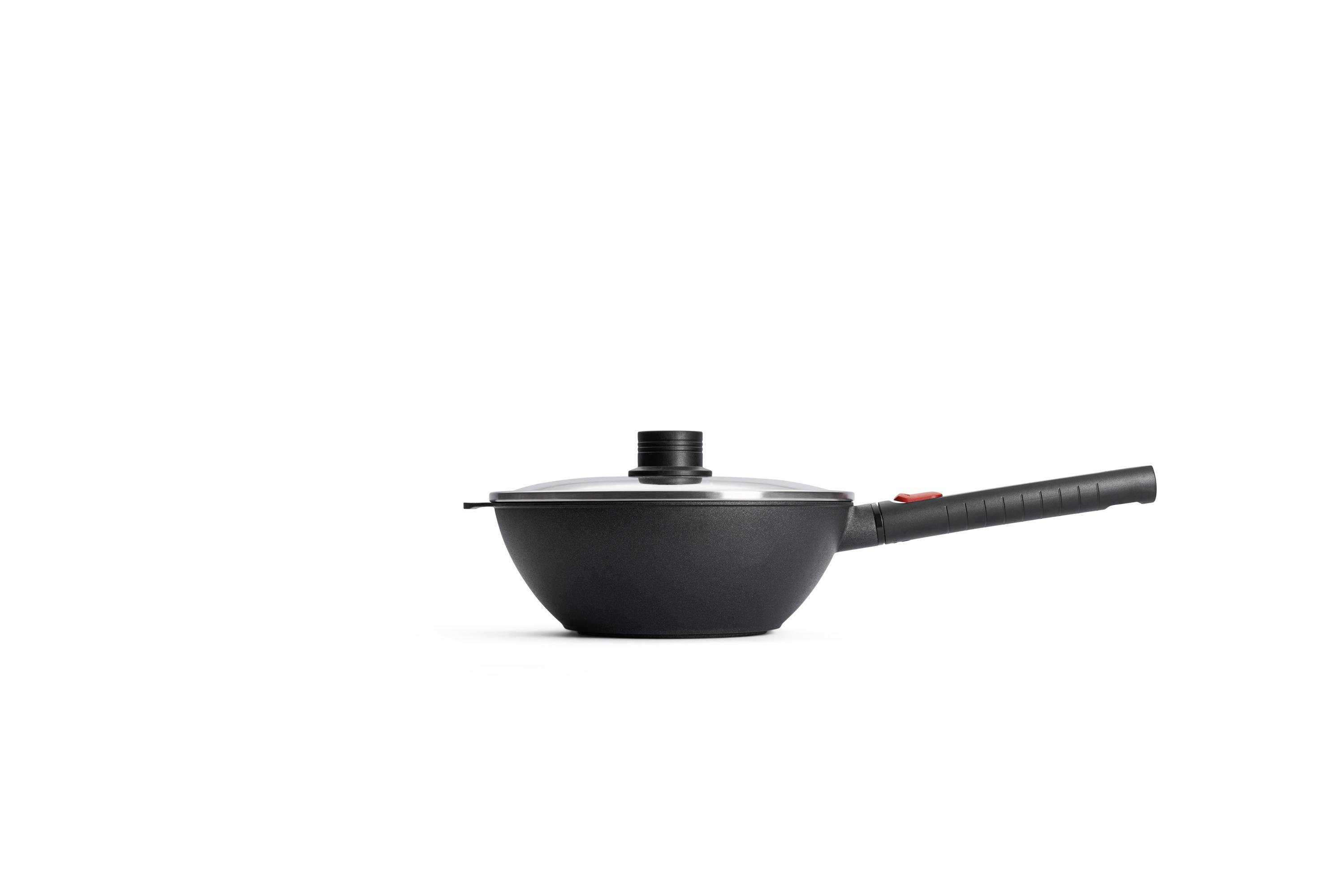 Logic XR Wok-Set, 3-tlg., Ø 24 cm Logic XR Wok mit Deckel, Ø 24 cm Seitenansicht